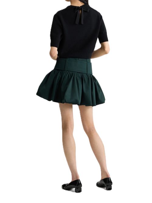 Maglione corto con logo Patou e monogramma JP in lana e cashmere Patou | KN3038041999B8041999B BLACK